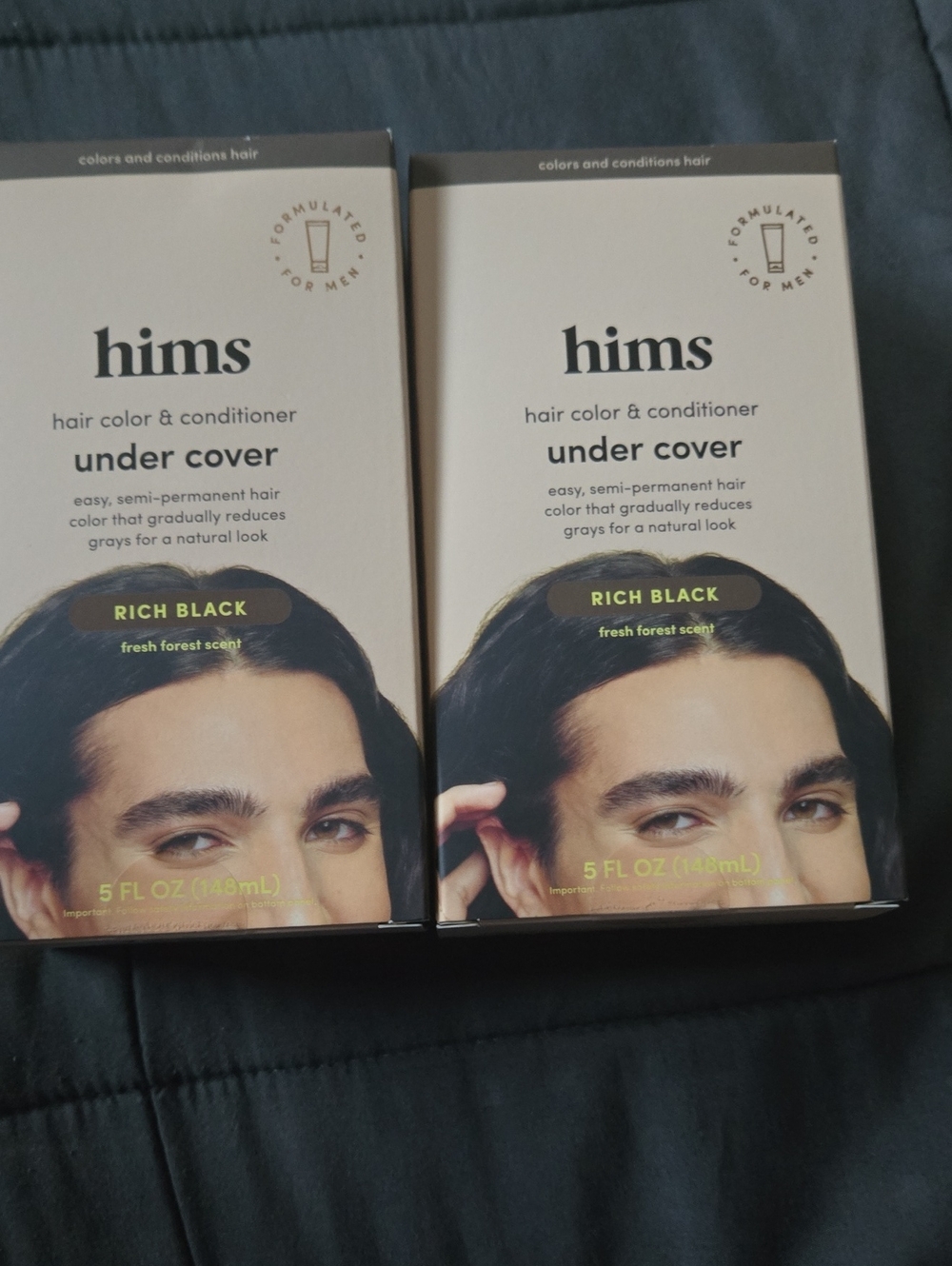hims Under Cover Hair Color & Conditioner — Rich Black (Men)